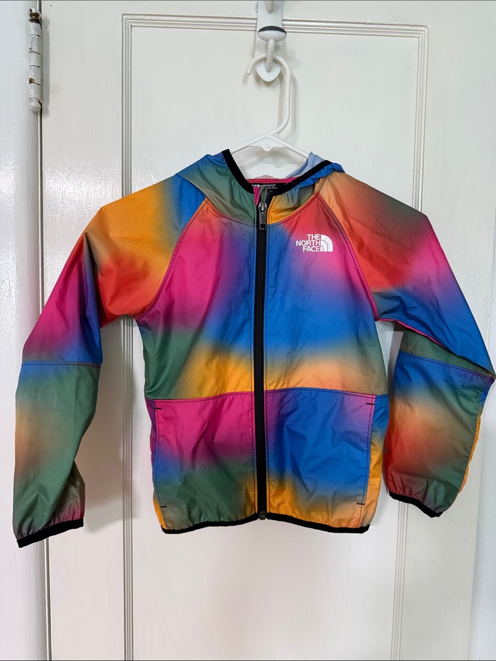 The North Face Kids Colorblock Jacket - Pink, Green, Blue
